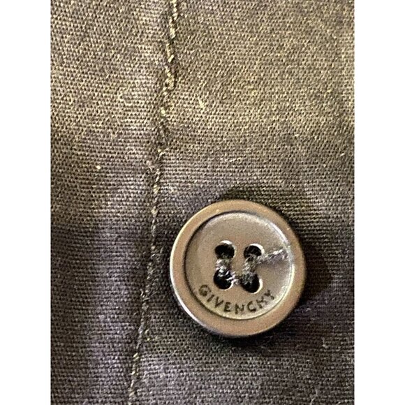 VTG GIVENCHY Black Stars Embroidered Cotton Buttons Long Sleeve Shirt Sz 38 Sz S - Picture 5 of 15